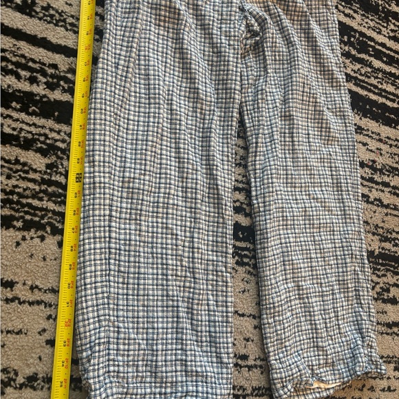 Abercrombie Linen Blend Pull on Pants SIZE MED Drawstring w/ Pockets - Picture 2 of 9